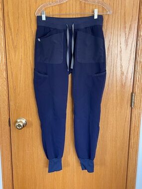 Figs Scrub Pants Navy Maua Joggers Style W20SW2037 Retired Womens XS